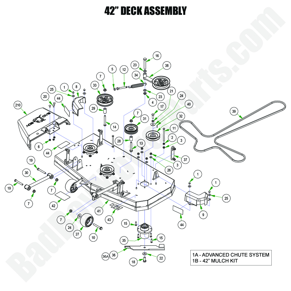 2024 MZ Rambler 42" Deck Assembly